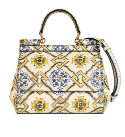 Small Miss Sicily, Leather, White/Yellow, MII, 2*